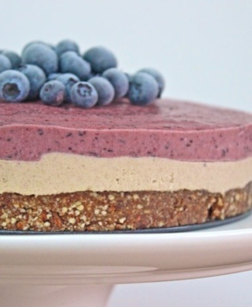 Deliciously Ella's Raw Blueberry Cheesecake