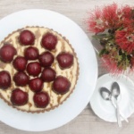 Fresh Plum Tart recipe by Buffy Ellen of Be Good Organics - vegan and gluten free!