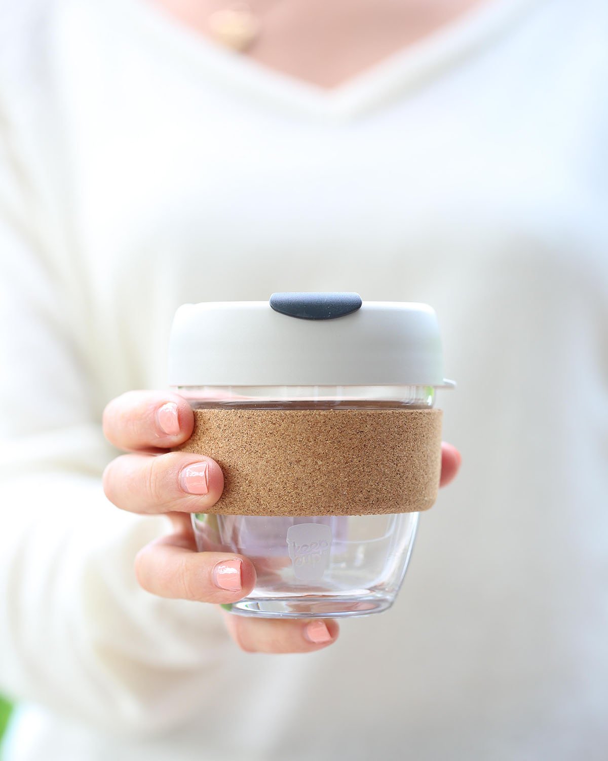 Keep Cup - a glass and cork alternative to a disposable coffee cup.