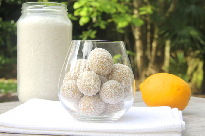 Lemon Coconut Truffles recipe by Buffy Ellen of Be Good Organics - vegan and gluten free!