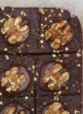 Raw Afghan Brownie recipe by Buffy Ellen of Be Good Organics