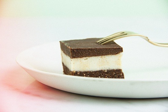 Raw Chocolate Peppermint Slice by Ascension Kitchen. Buffy Ellen from Be Good Organics