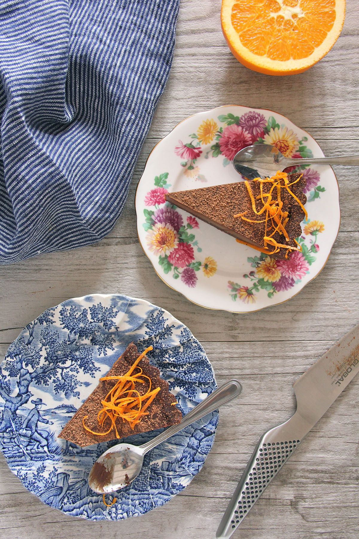 Chocolate Orange Tart recipe by Buffy Ellen of Be Good Organics