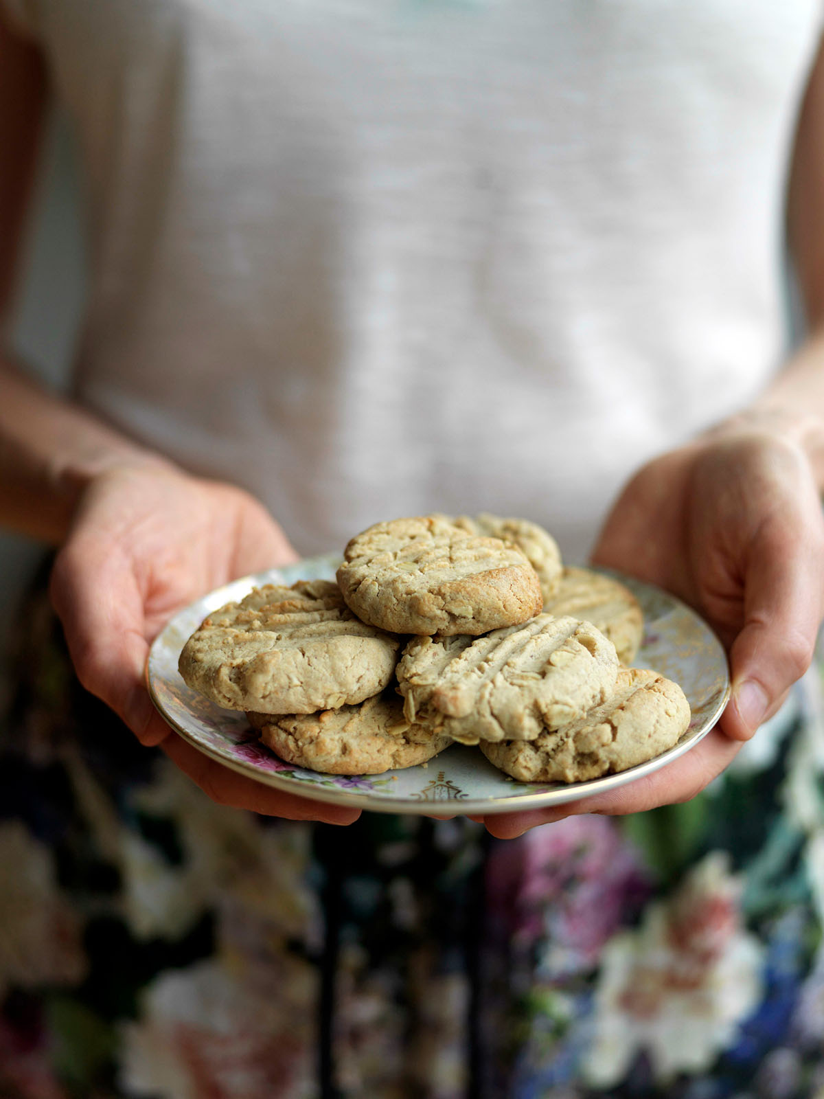 Nut Butter Cookies recipe by Buffy Ellen of Be Good Organics - vegan, refined sugar and gluten free with nut free options.