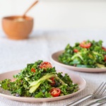 KALE, KARENGO & CUCUMBER SALAD with a delicious japanese inspired sesame seed dressing - vegan, plant-based, dairy free, gluten free, refined sugar free, nut free, healthy, seaweed, lunch, dinner, easy, under 20 minutes, begoodorganics