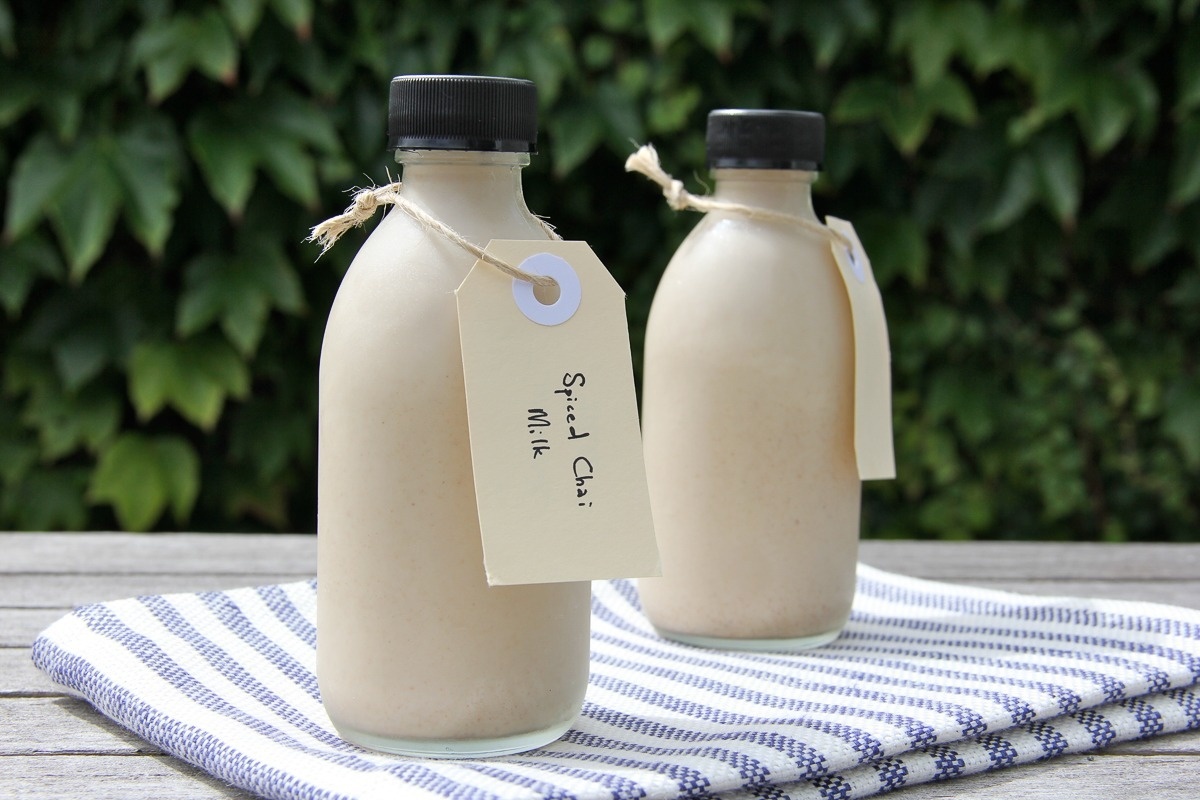 Spiced Chai Milk recipe by Buffy Ellen of Be Good Organics - dairy free and vegan