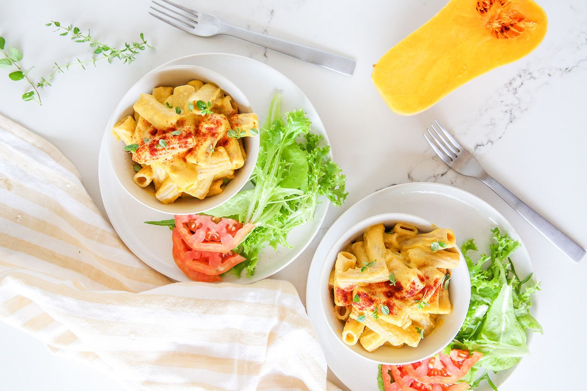 Best ever, easy, gluten, and dairy free mac and cheese. Low in fat, easy as to make nut-free , and all round delicious! Comfort food gone healthy.