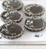 These tarts are modestly sweet, with a nutty flavour and secret ingredient; give them a go and fall in love! Vegan, dairy, egg, gluten and refined sugar free.