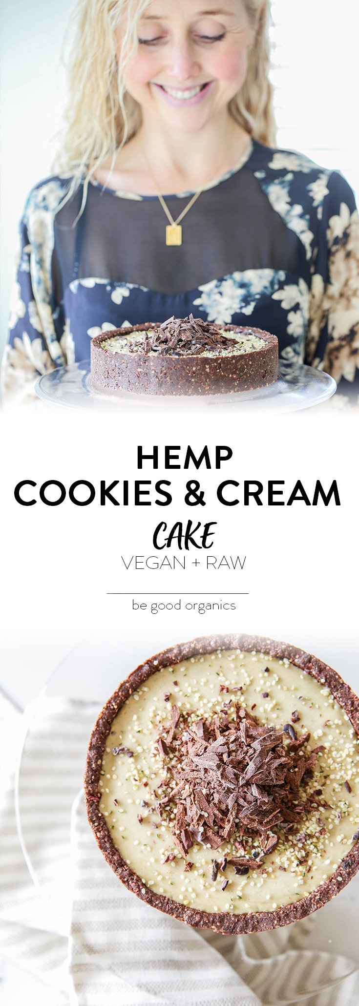 Hemp Cookies and Cream Cake by Buffy Ellen