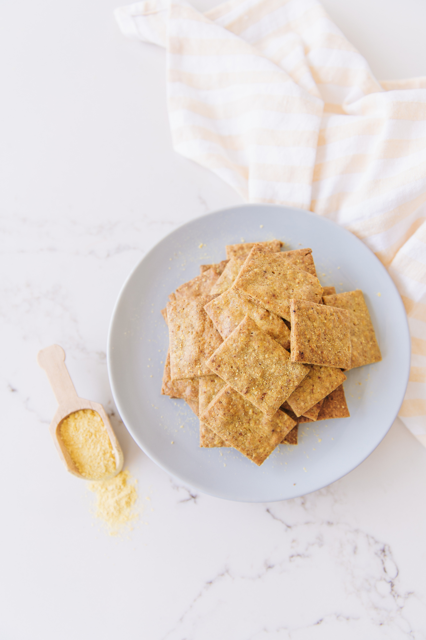 Cheesy Golden Crackers, healthy, low sugar, plant-based